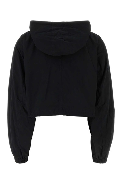 Black Polyester Blend Jacket