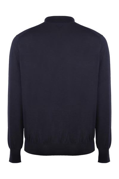 BOTTEGA VENETA Luxurious Men's Navy Cashmere Sweater - FW24