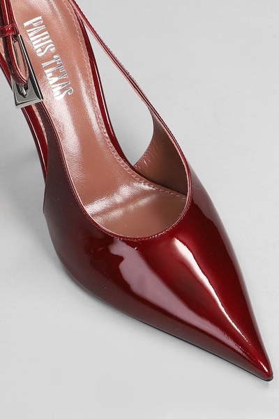 Jessica Slingbac 105 Pumps In Bordeaux Patent Leather