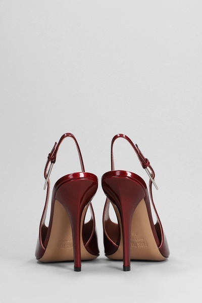 Jessica Slingbac 105 Pumps In Bordeaux Patent Leather