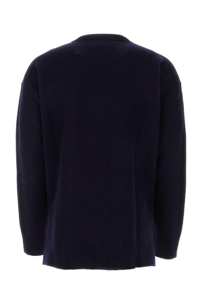 Jil Sander Man Dark Blue Wool Oversize Sweater