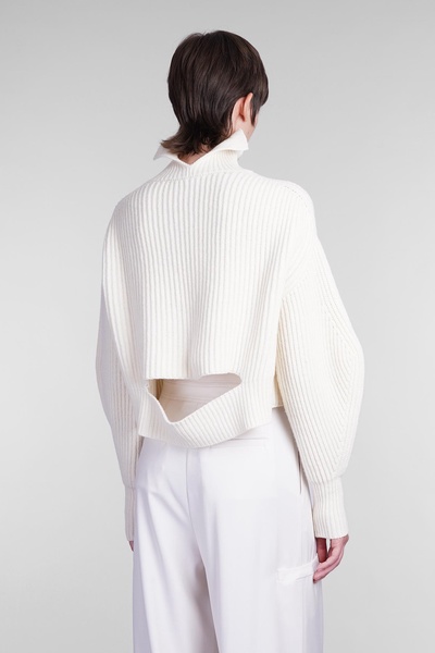 Knitwear In Beige Wool