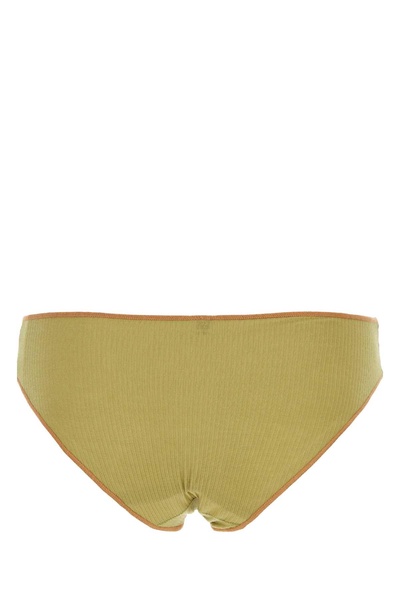 Green Stretch Cotton Brief