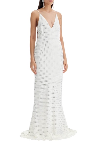 Alessandra Rich Hotfix Cady Gown Dress