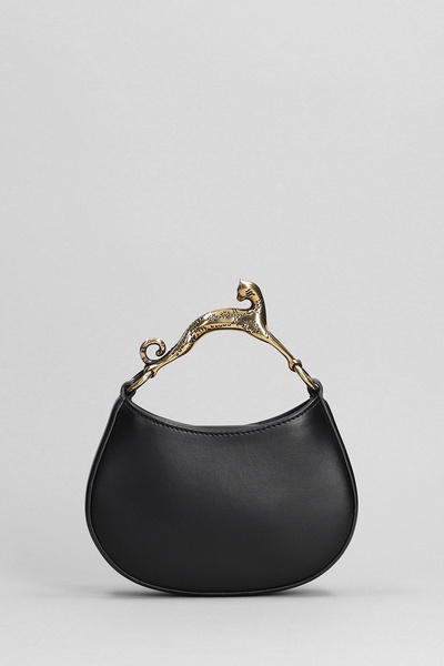 Hobo Shoulder Bag In Black Leather