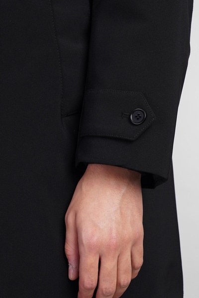 Perfetto Coat In Black Polyester