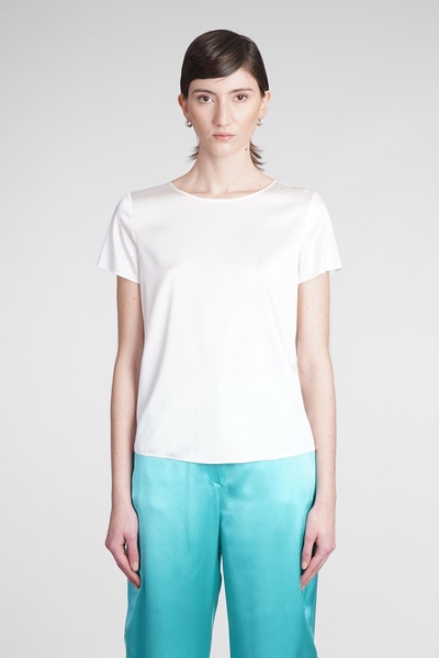 Blouse In White Silk Giorgio Armani