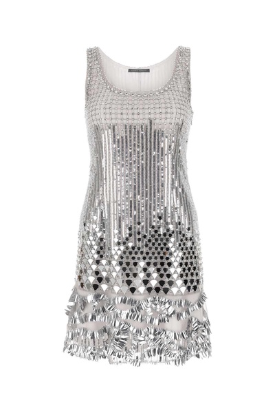 Alberta Ferretti Sequinned Sleeveless Mini Dress