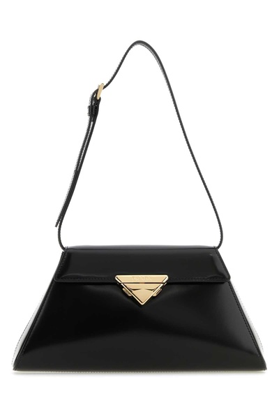 Prada Woman Black Leather Shoulder Bag