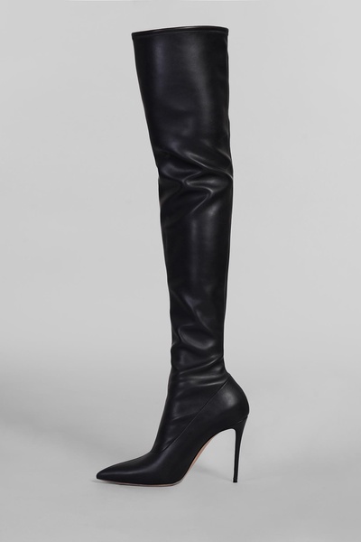 Julia High Heels Boots In Black Leather