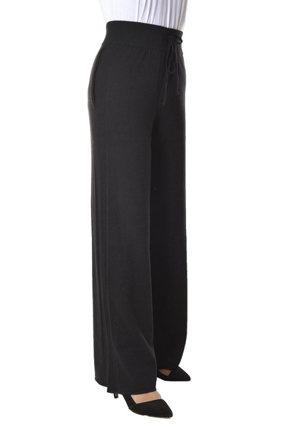 Alberta Ferretti Ribbed Hem Drawstring Pants