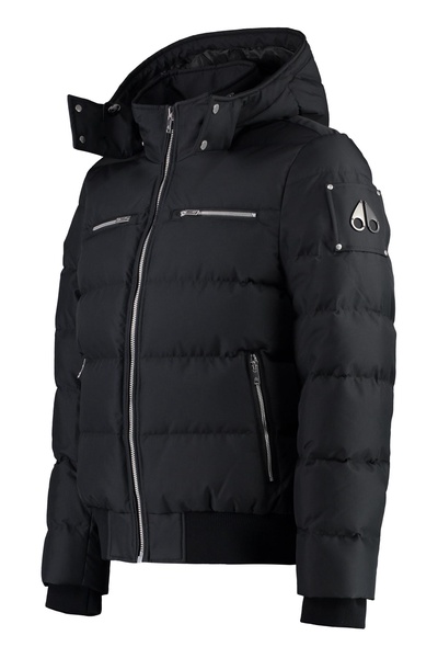 Cloud Hooded Techno Fabric Down Jacket