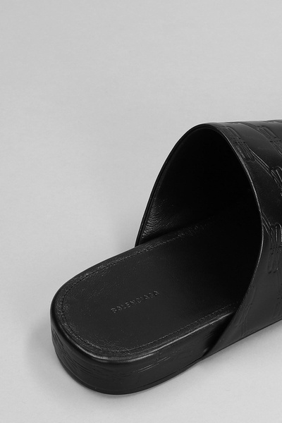 Slipper-mule In Black Leather