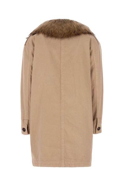 Biscuit Stretch Cotton Parka