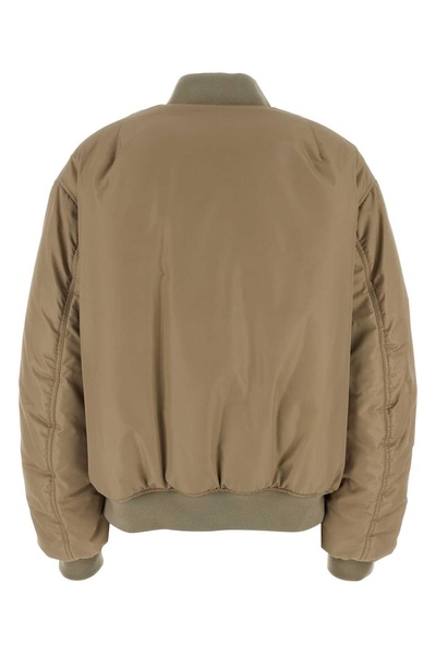 Miu Miu Woman Dove Grey Polyester Padded Jacket