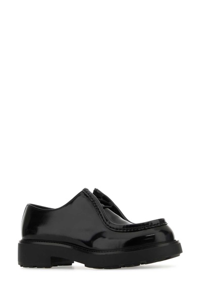 Black Leather Diapason Lace-up Shoes