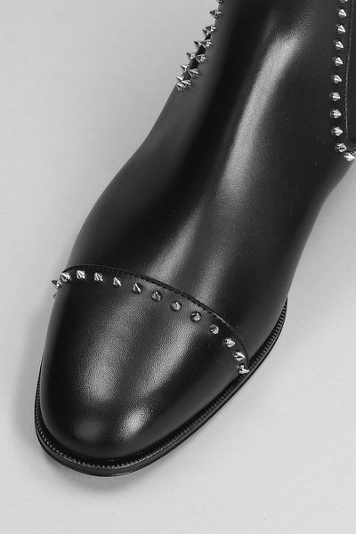 Chelsea Cloo Ankle Boots In Black Leather