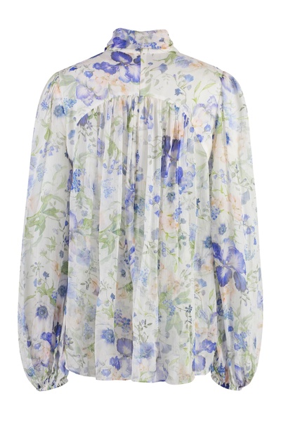 Natura floral-print blouse 