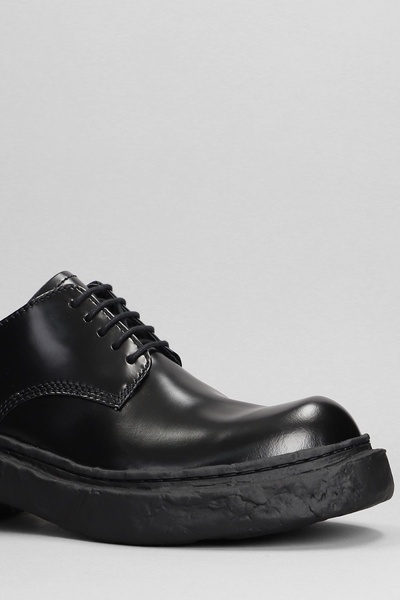 Vamonos Lace Up Shoes In Black Leather