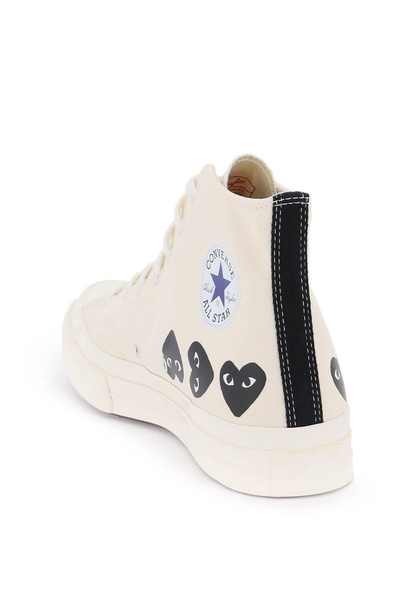 MULTI HEART HI TOP SNEAKERS