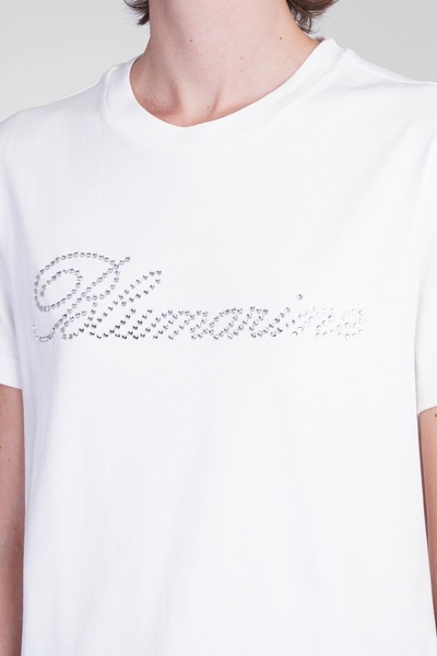 T-shirt In White Cotton