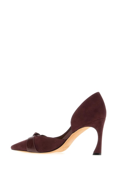 Grape Suede Pumps