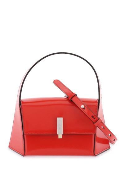 FERRAGAMO Geometric Red Leather Handbag for Women