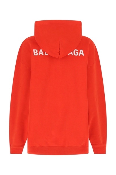 Balenciaga Logo Print Medium Fit Hoodie