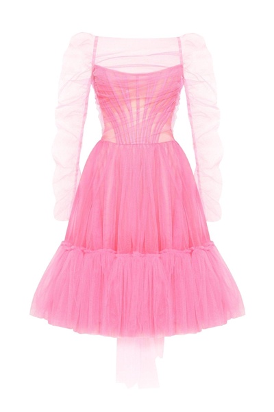 All-In-Pink bustier tulle dress