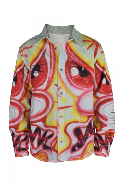 Heron Preston Men Multicolored Denim Jacket