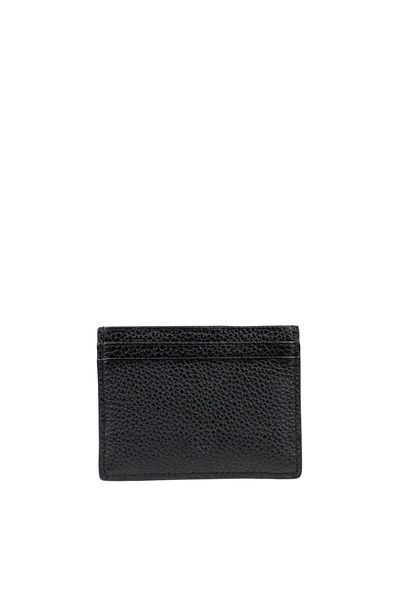 Logo-Debossed Rubber and Leather Cardholder