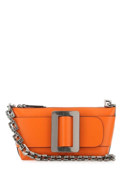 Boyy Pouchette Buckle Detail Chained Shoulder Bag