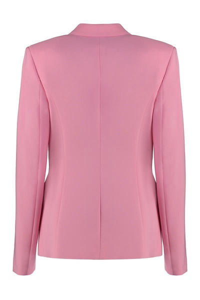 Genny Single-Breasted One Button Jacket in Pink