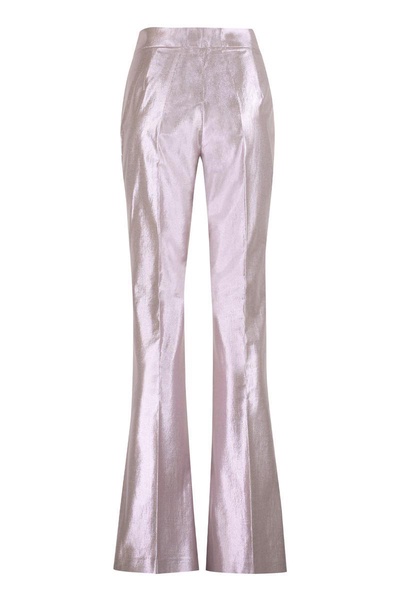 Genny Lurex Cotton Trousers in Purple