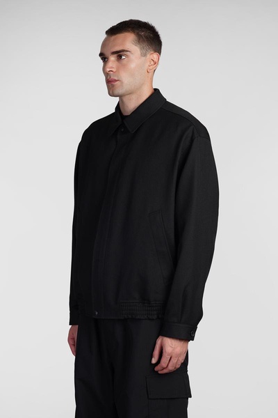 Casual Jacket In Black Wool