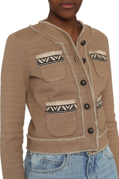 Bazar Deluxe Button-Front Cotton Jacket