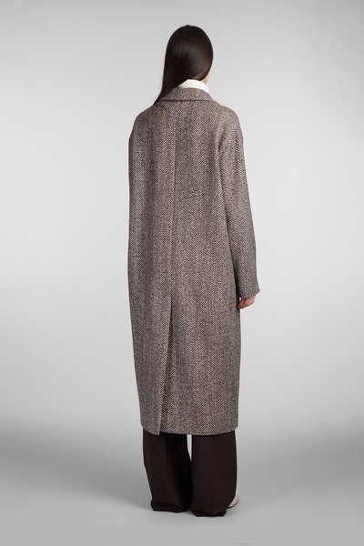 Coat In Beige Wool