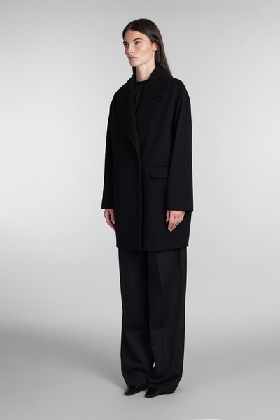 Astrid Coat In Black Wool