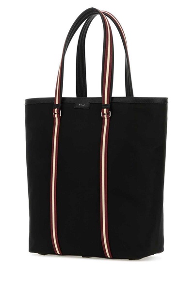 Black Canvas Code Shopping Bag