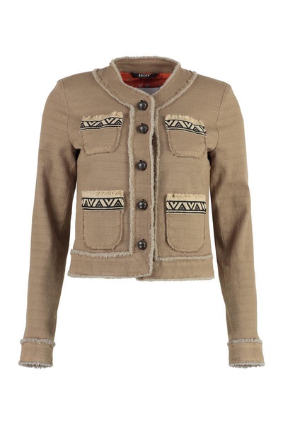 Bazar Deluxe Button-Front Cotton Jacket