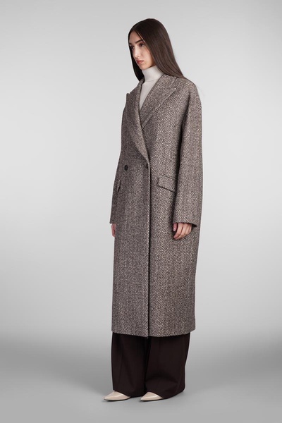 Coat In Beige Wool