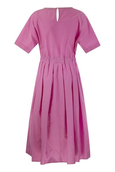 Peserico Cotton Blend Dress With Light Stitch