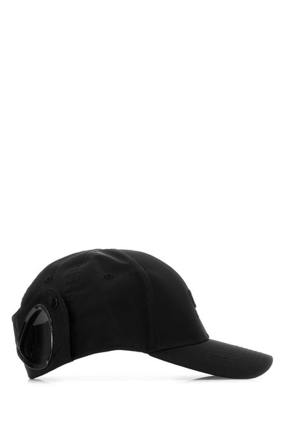 Black nylon baseball cap