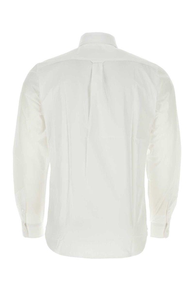 Maison Kitsuné Fox Head Patch Long-Sleeved Shirt