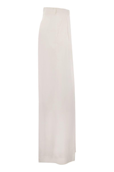 Antonelli Tulipano - Linen Wide Trousers in White