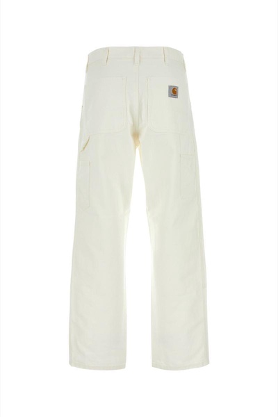 White Denim Double Knee Pant