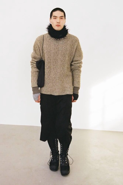 Aran wool-blend sweater