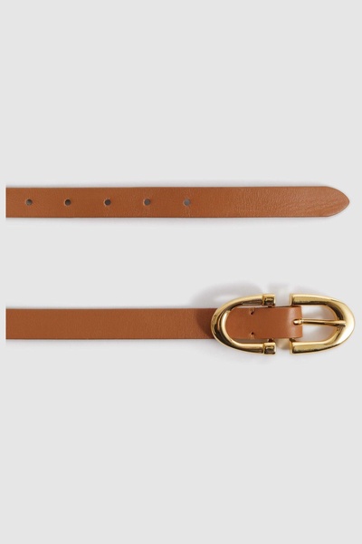 Horseshoe Belt in Tan