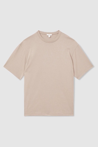 Oversized Garment Dye T-Shirt in Cement