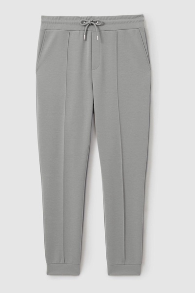 Drawstring Jersey Joggers in Flint Grey